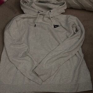 Nike Women's Light Gray Hoodie